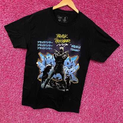 Marvel Black Panther: Wakanda Forever Sigil Graffiti Graphic T-Shirt Medium