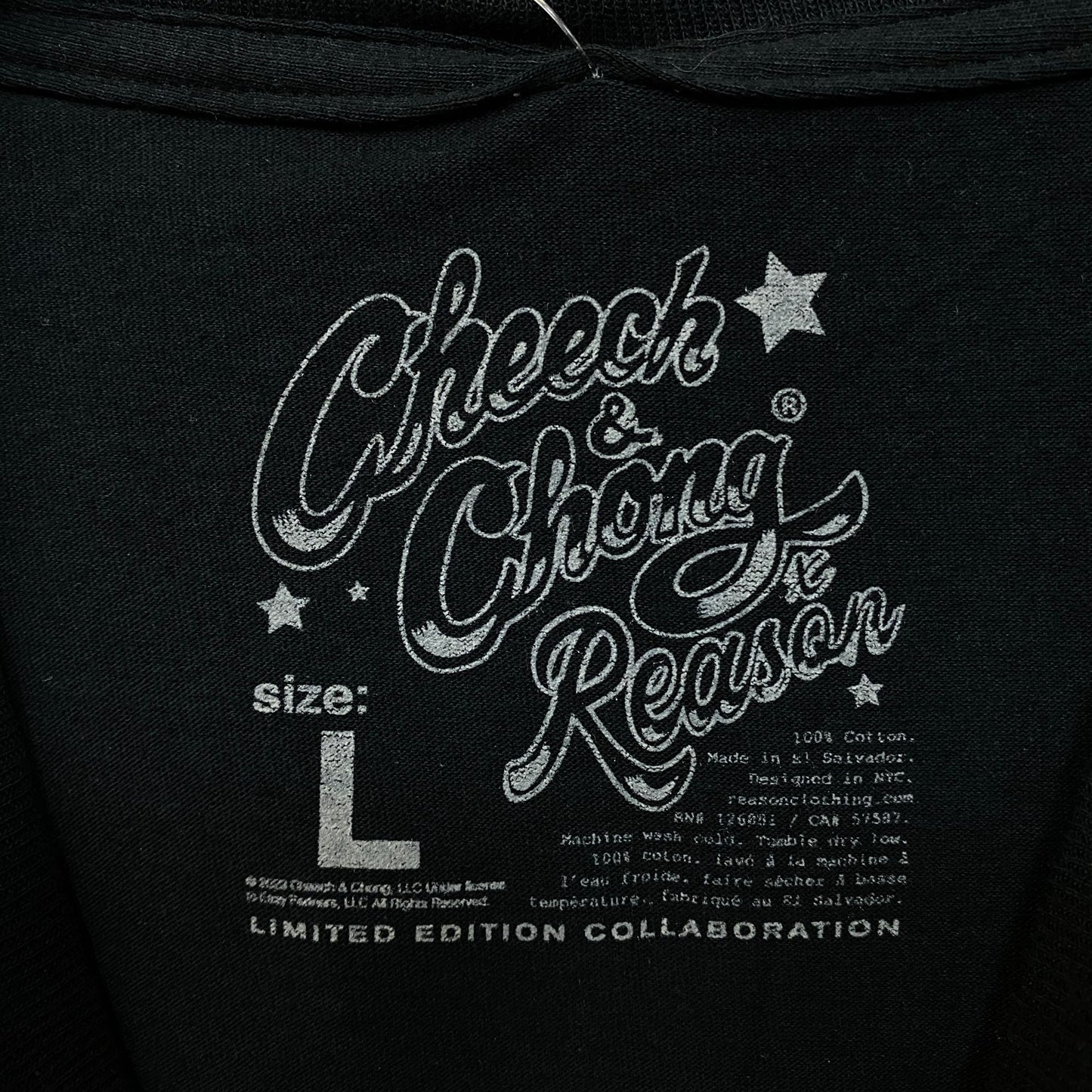 Cheech & Chong x Reason Brand Limited Edition Collaboration T-Shirt Large