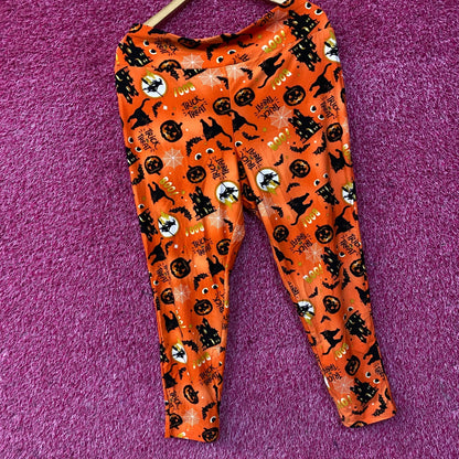 Terra & Sky Halloween Print Trick or Treat Pajama Pants Orange 2XL