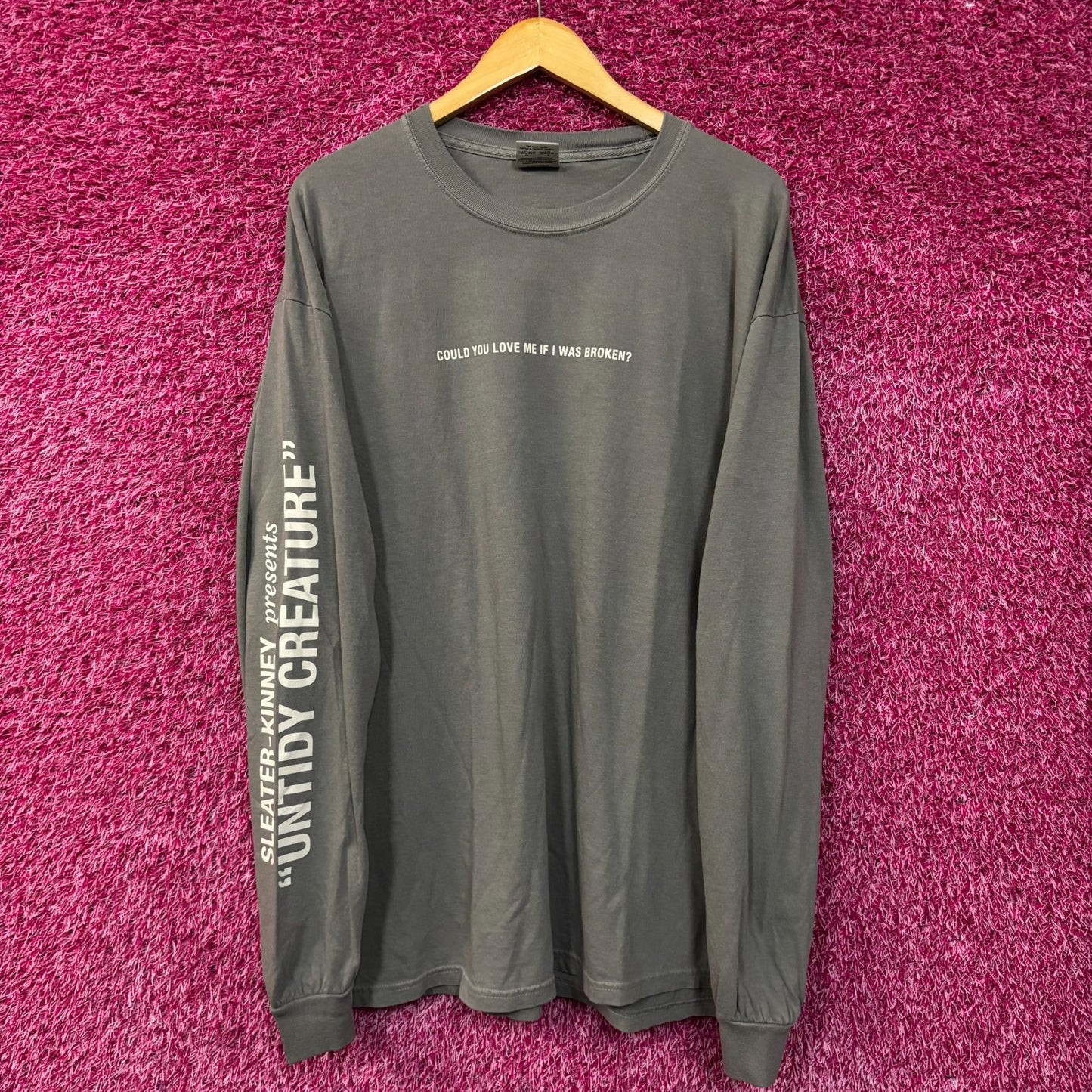 Sleater-Kinney Little Rope Untidy Creature Long Sleeve T-Shirt 2XL