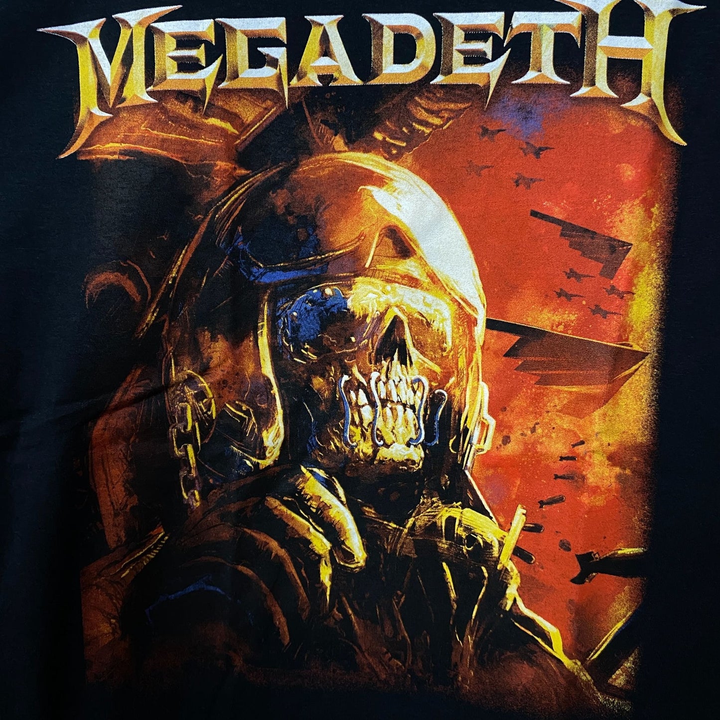 Megadeth "Fighter Pilot" Thrash Metal Band T-shirt Medium
