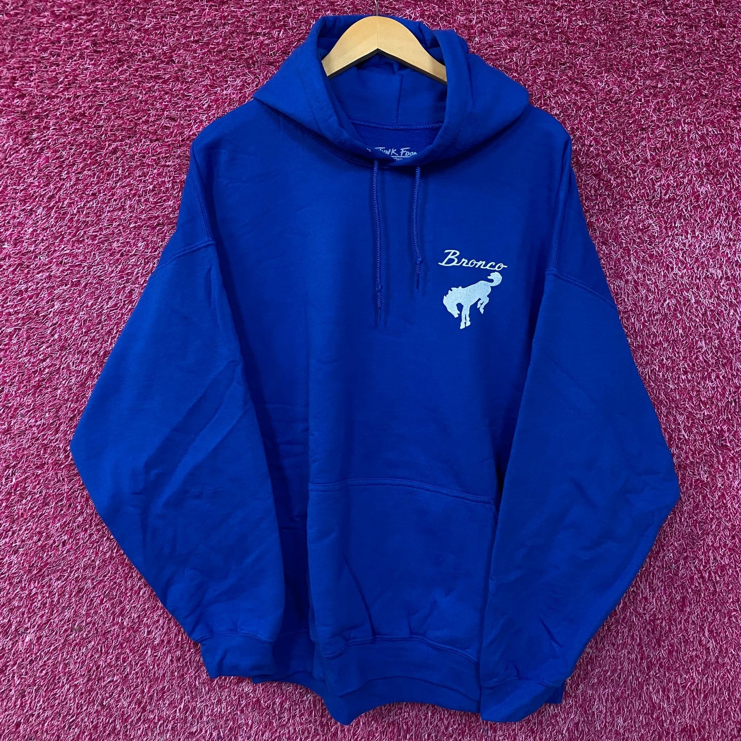 Junk Food Ford Bronco Classic Logo Pullover Hoodie Large
