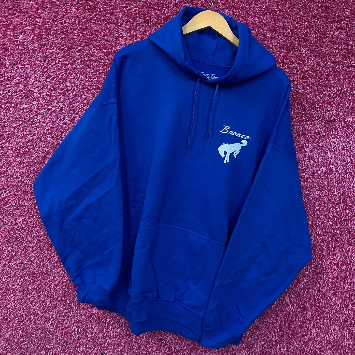 Junk Food Ford Bronco Classic Logo Pullover Hoodie Large