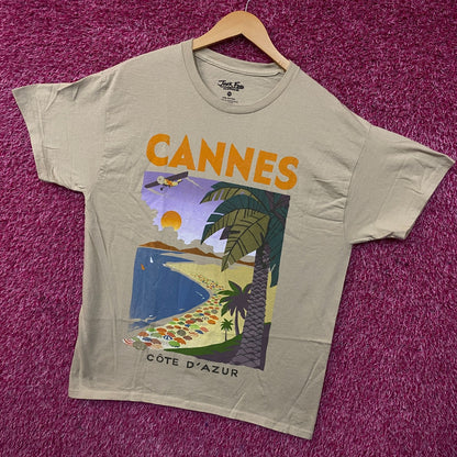 Junk Food Cannes Côte D'Azur Graphic T-Shirt Medium