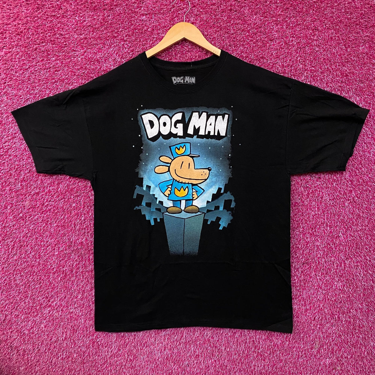 Dog Man Graphic Novel #1 Book Cover Graphic T-Shirt XL