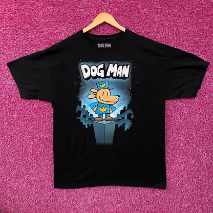 Dog Man Graphic Novel #1 Book Cover Graphic T-Shirt XL