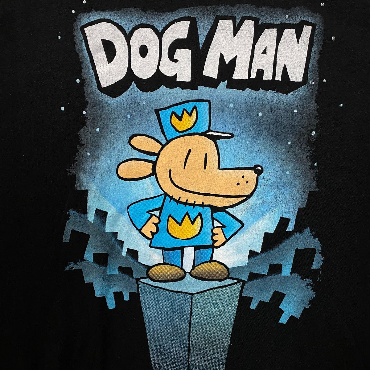 Dog Man Graphic Novel #1 Book Cover Graphic T-Shirt XL