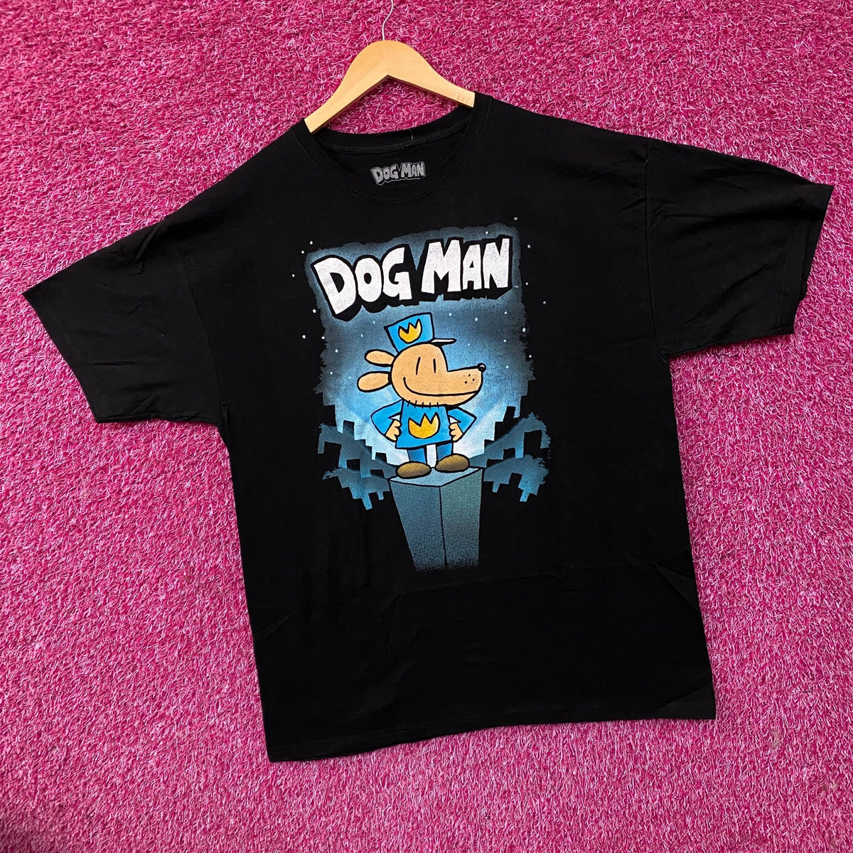 Dog Man Graphic Novel #1 Book Cover Graphic T-Shirt XL