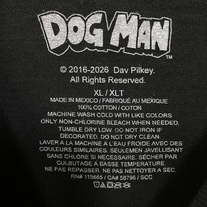 Dog Man Graphic Novel #1 Book Cover Graphic T-Shirt XL