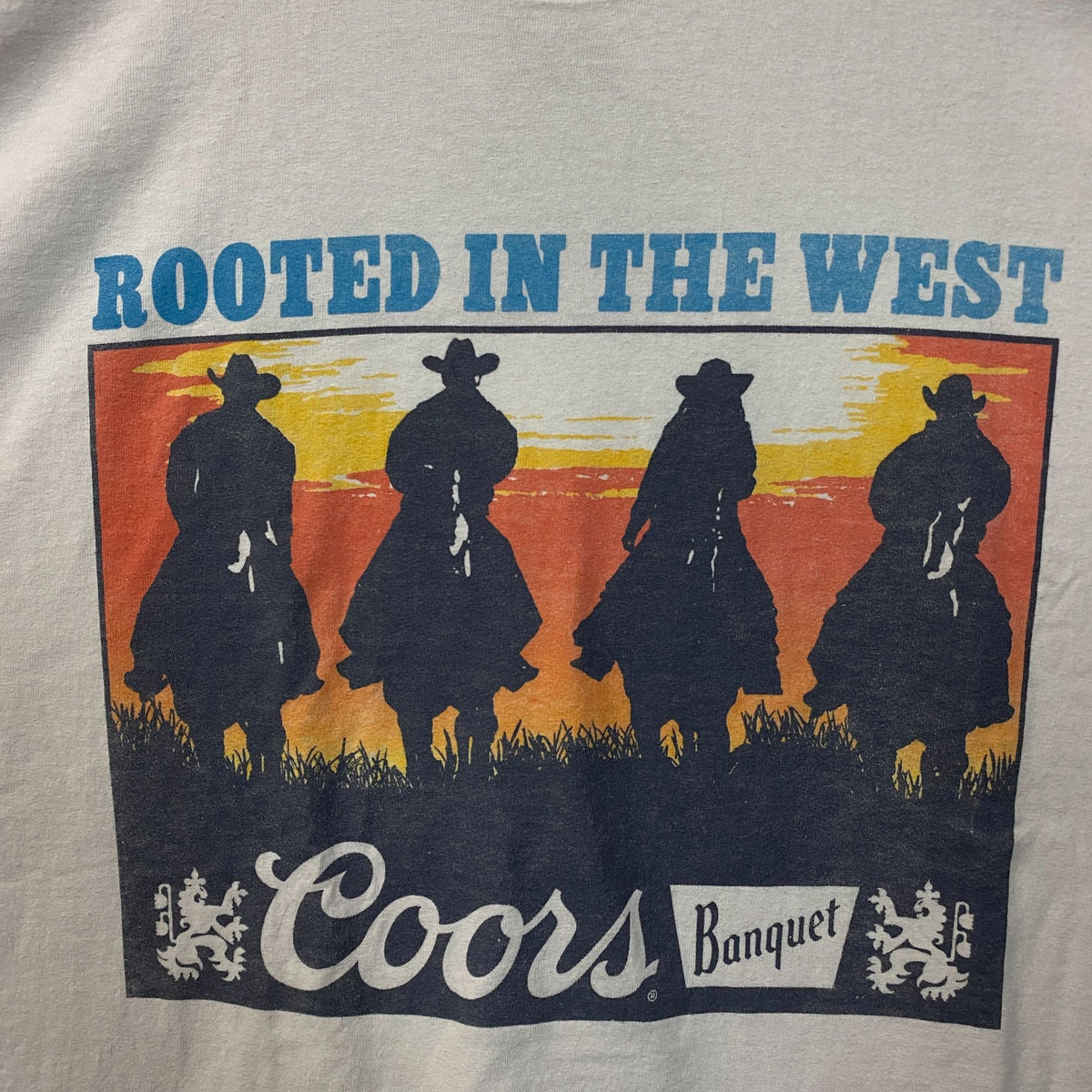 Coors Banquet Rooted in the West Vintage Style Tee Medium