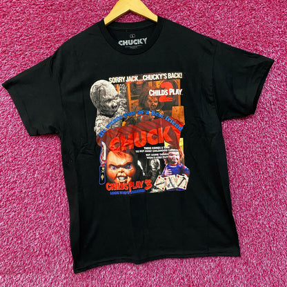 Chucky Child's Play 3: Look Who's Stalking Sorry Jack Chucky's Back Promo T-Shirt Large