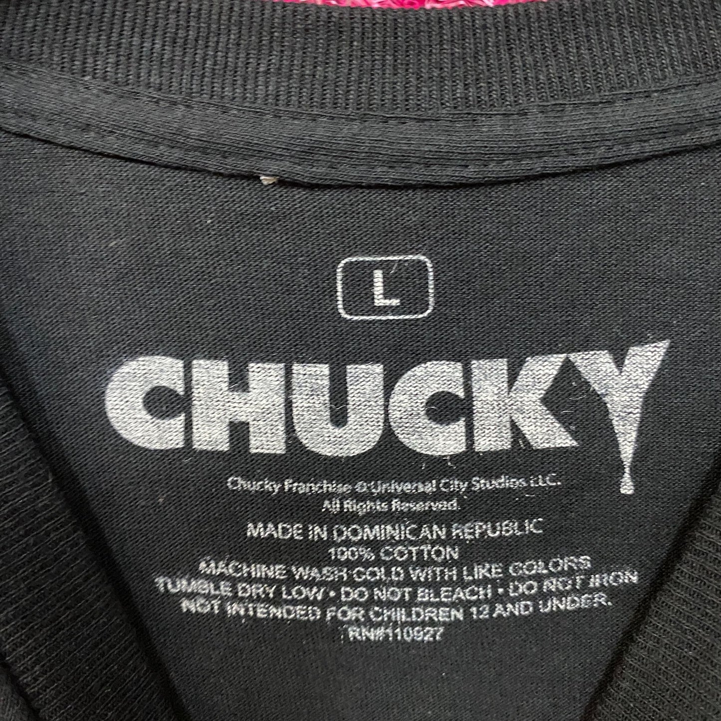 Chucky Child's Play 3: Look Who's Stalking Sorry Jack Chucky's Back Promo T-Shirt Large