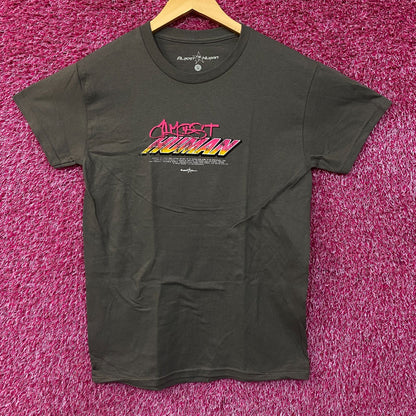 Almost Human Anime Girl Sports Car Graphic T-Shirt Small