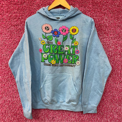 Marvel's Spiderman With Great Power flower hoodie size SM