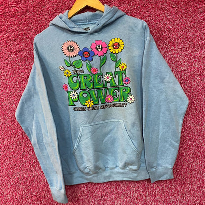 Marvel's Spiderman With Great Power flower hoodie size SM