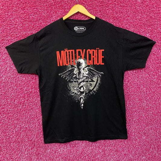 Motley Crue Dr Feel Good Album Cover Art Heavy Metal T-Shirt 2XL