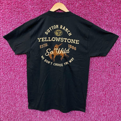 Yellowstone Dutton Ranch "So Wild" Graphic T-Shirt Medium