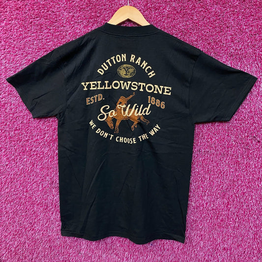 Yellowstone Dutton Ranch "So Wild" Graphic T-Shirt Medium