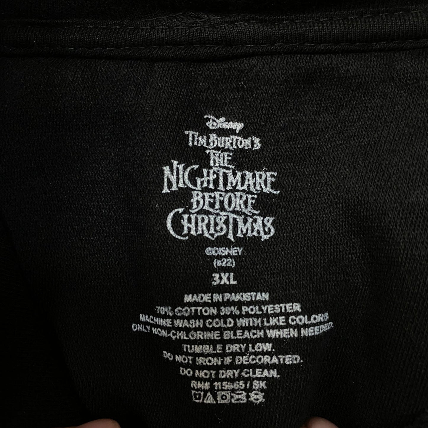 Nightmare before Christmas Jack Skellington Spiral Hill Hoodie size 3XL