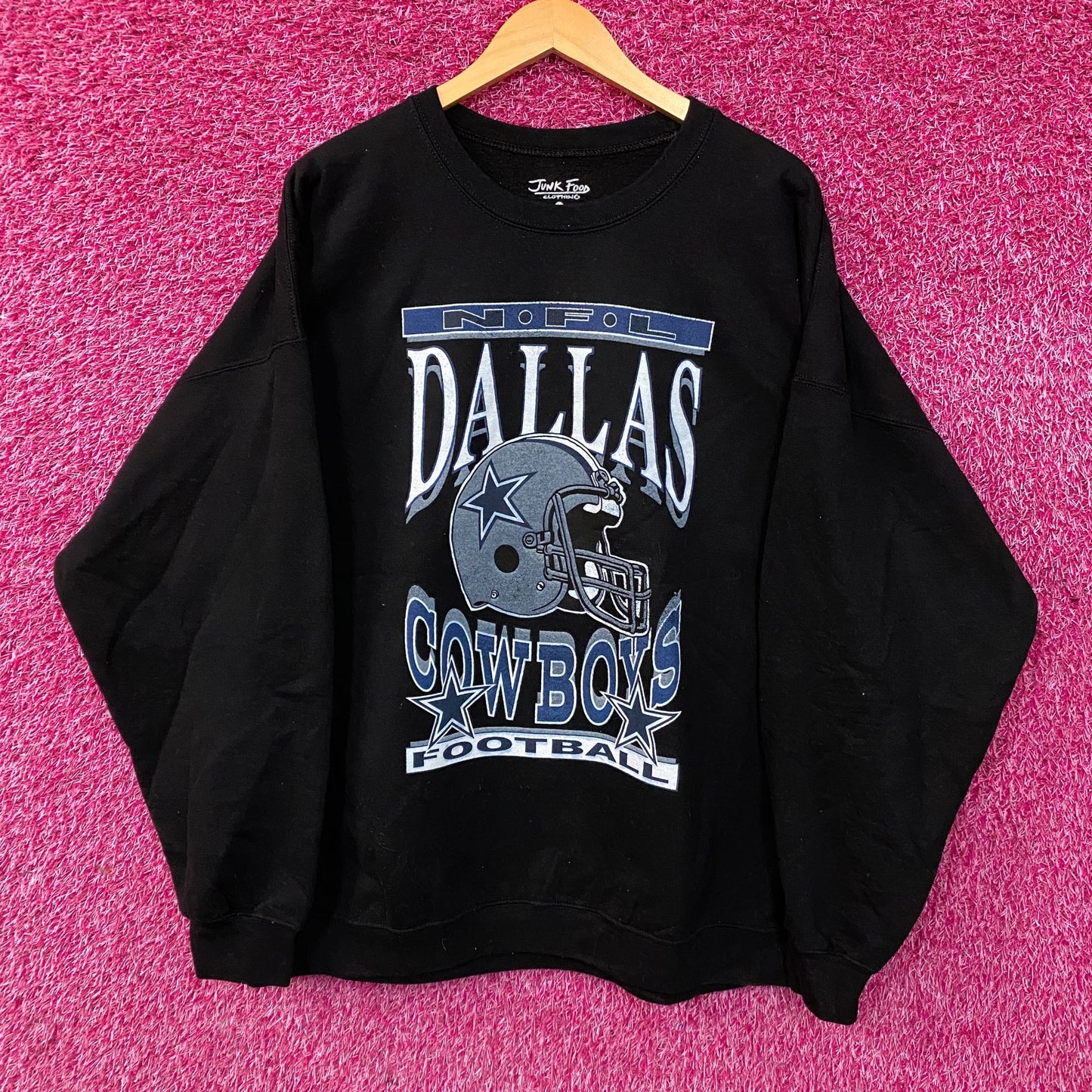 Junk Food Clothing Dallas Cowboys Crewneck Sweatshirt 2XL