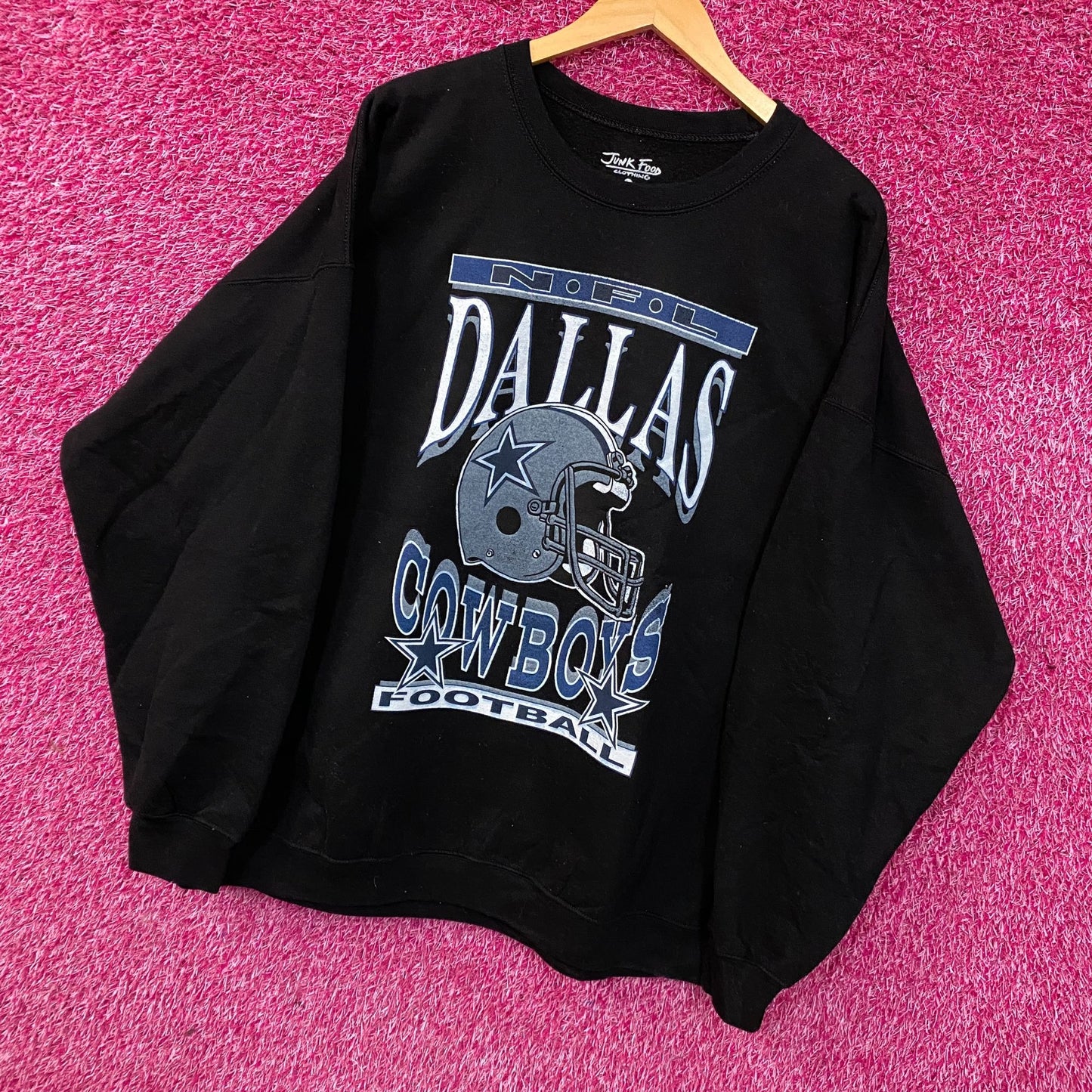 Junk Food Clothing Dallas Cowboys Crewneck Sweatshirt 2XL