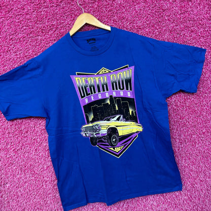 Death Row Records 213 LBC Skyline Low Rider Hip Hop Tee XL