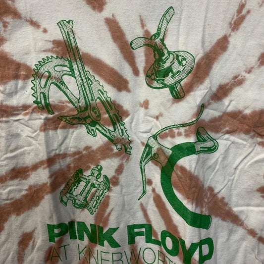 Pink Floyd Knebworth '75 Flea Market Tie Dye T-Shirt Medium