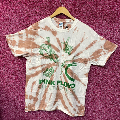 Pink Floyd Knebworth '75 Flea Market Tie Dye T-Shirt Medium