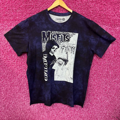 The Misfits Fangs Evil Live Horror Punk Band Tie Dye XXL
