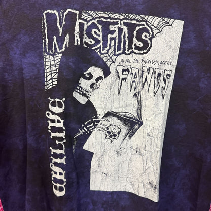 The Misfits Fangs Evil Live Horror Punk Band Tie Dye XXL