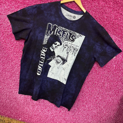 The Misfits Fangs Evil Live Horror Punk Band Tie Dye XXL