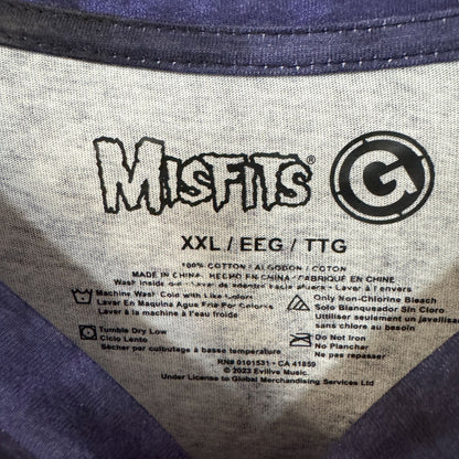 The Misfits Fangs Evil Live Horror Punk Band Tie Dye XXL