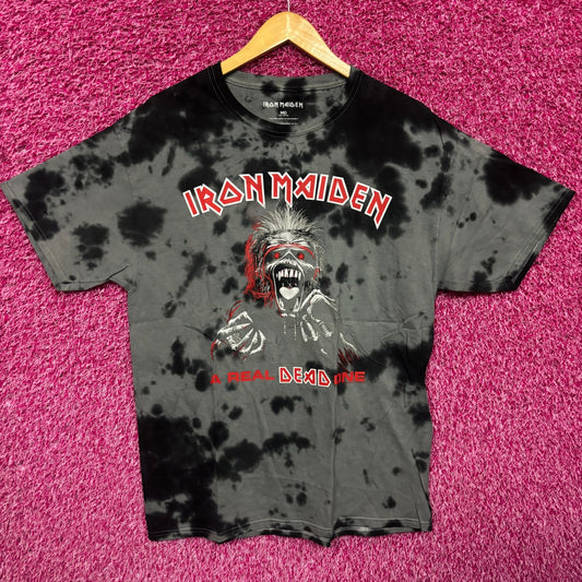 Iron Maiden A Real Dead One Album Art Heavy Metal Tie Dye M