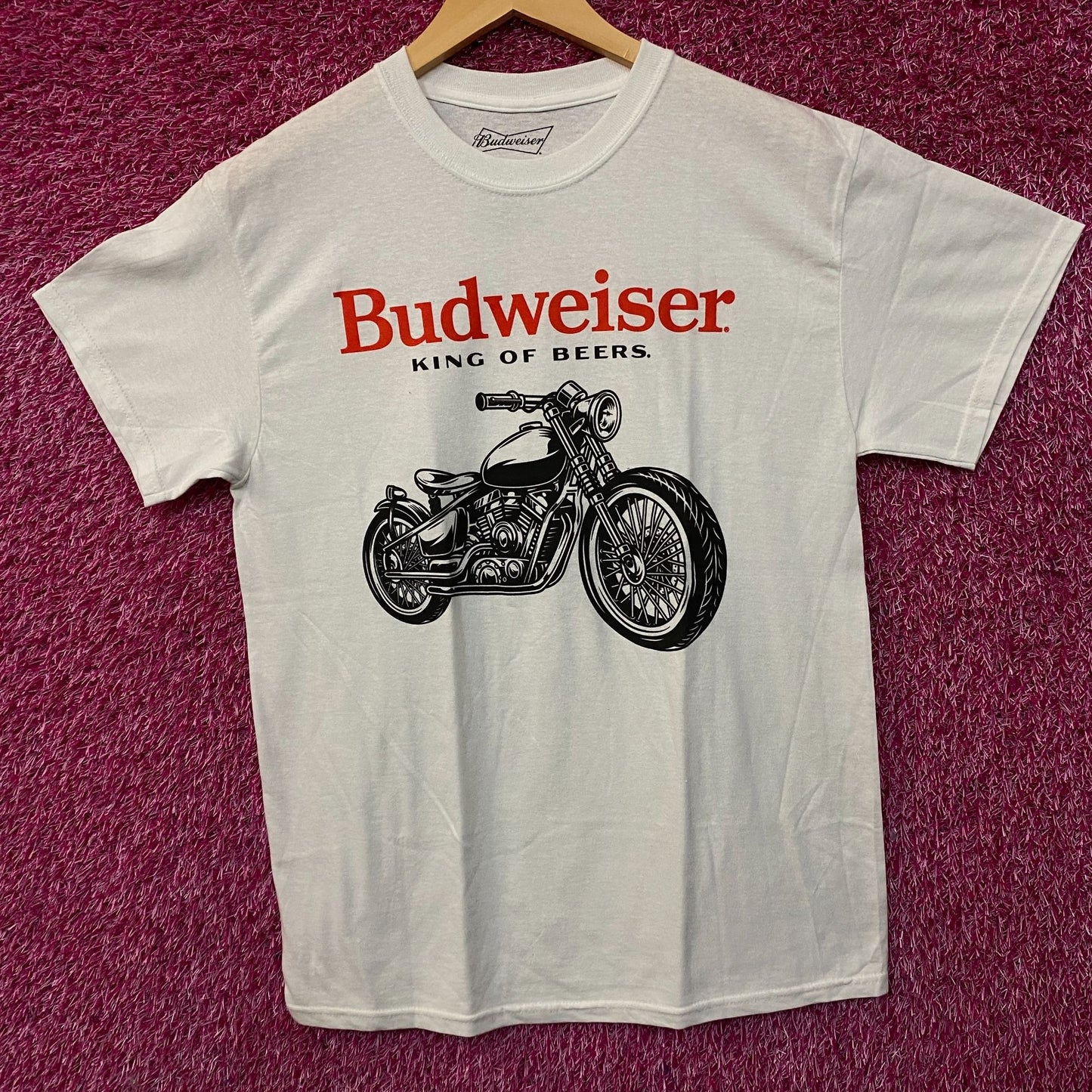 Budweiser PacSun Biker Vintage-Style Motorcycle Graphic T-Shirt Medium