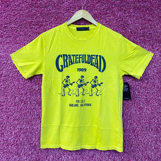 Junk Food Closet Grateful Dead Guitar Skeletons '89 Vintage Tee Shirt Small