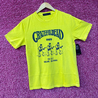 Junk Food Closet Grateful Dead Guitar Skeletons '89 Vintage Tee Shirt Small