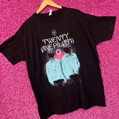 Twenty One Pilots Scaled and Icy Tour Synth-Pop Duo Tee XL