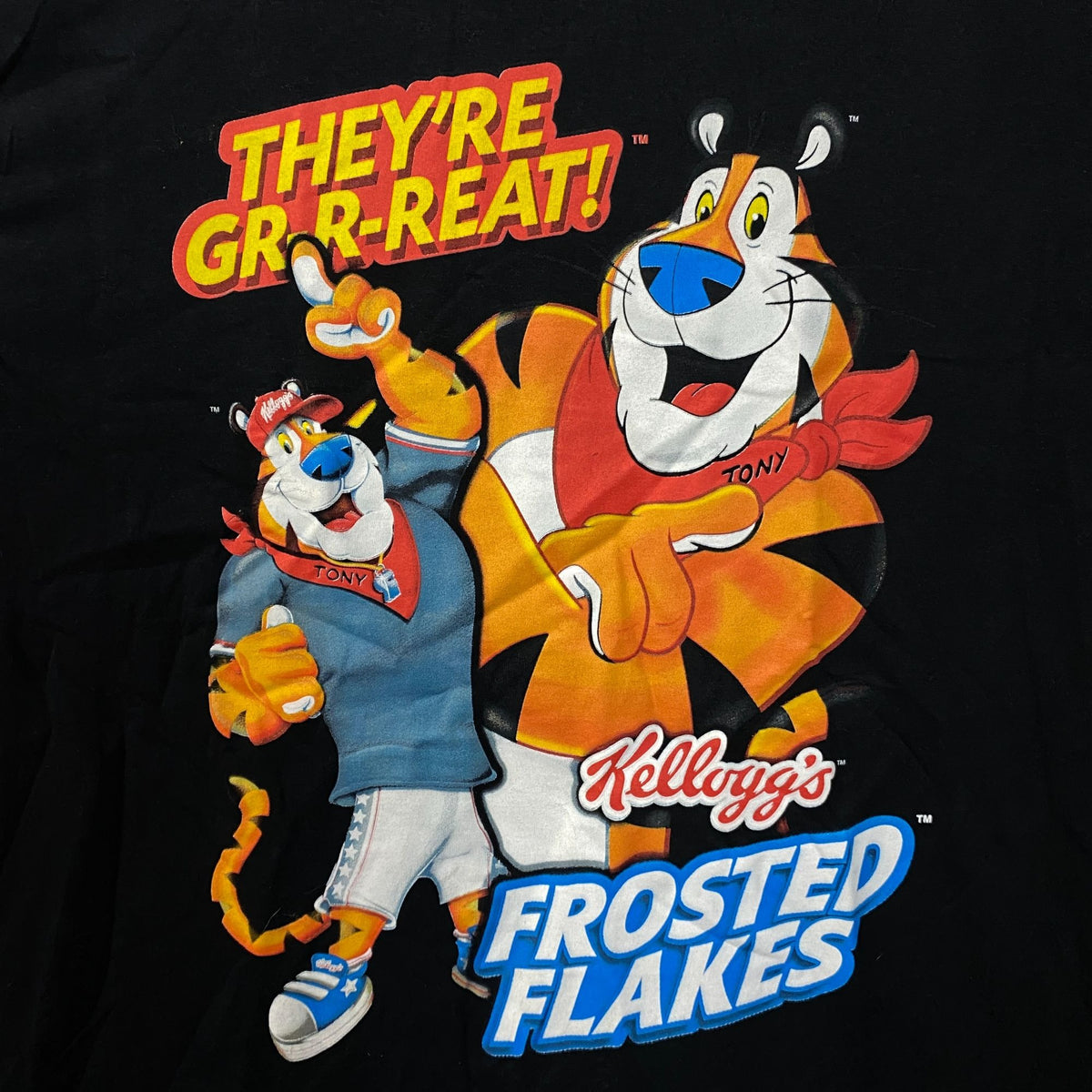 Kellogg's Frosted Flakes Tony the Tiger Graphic T-Shirt Large