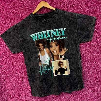 Whitney Houston Collage black tee size large