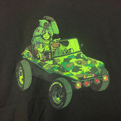Gorillaz Self-titled Album Army Geep Cover Art Rock Tee S