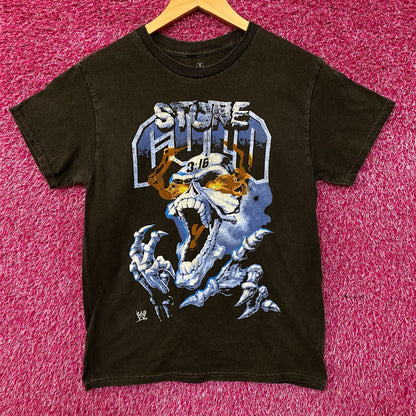 WWE "Stone Cold" Steve Austin 3:16 Day Flaming Skull T-Shirt Small