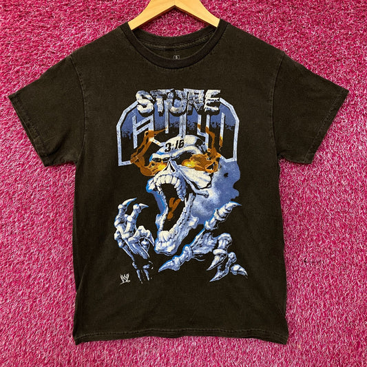 WWE "Stone Cold" Steve Austin 3:16 Day Flaming Skull T-Shirt Small