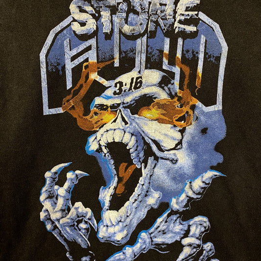 WWE "Stone Cold" Steve Austin 3:16 Day Flaming Skull T-Shirt Small