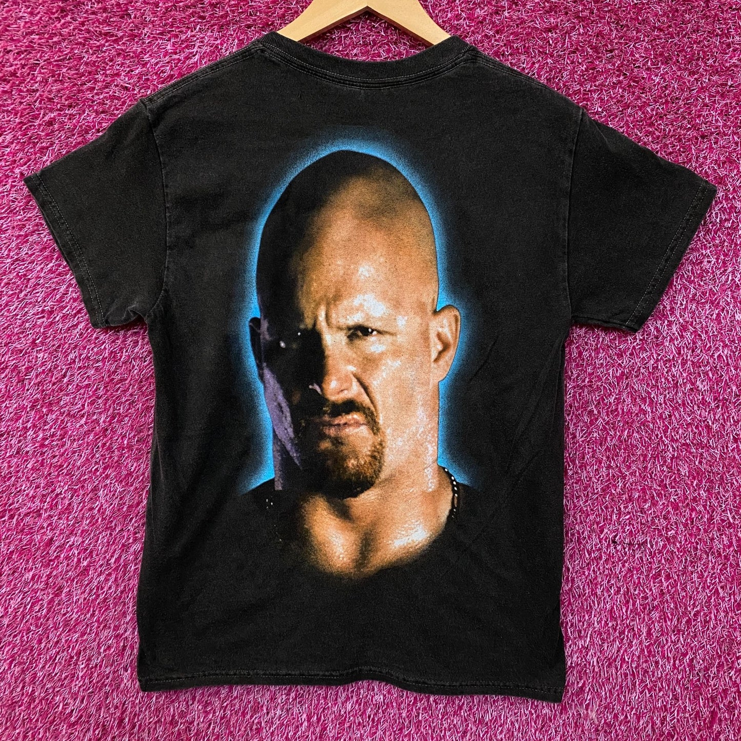 WWE "Stone Cold" Steve Austin 3:16 Day Flaming Skull T-Shirt Small