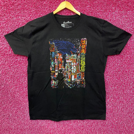 Threadless Godzilla Kaiju City Graphic  Design T-Shirt Size XL