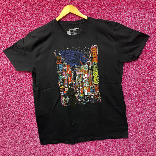 Threadless Godzilla Kaiju City Graphic  Design T-Shirt Size XL