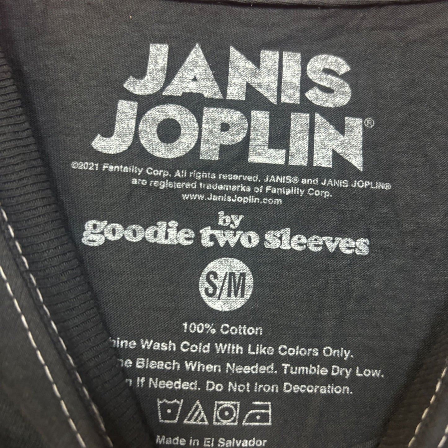Janis Joplin Live Forest Hills 1969 Rock Concert Tee S/M
