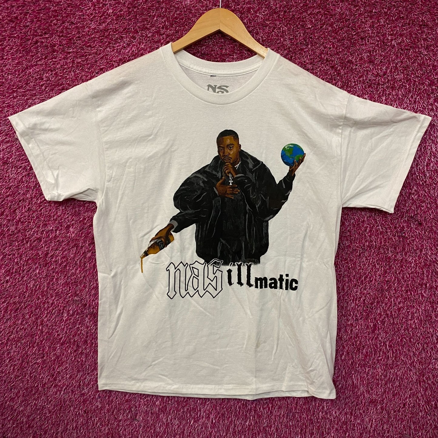 Nas 30 Years of Illmatic Graphic T-Shirt Large