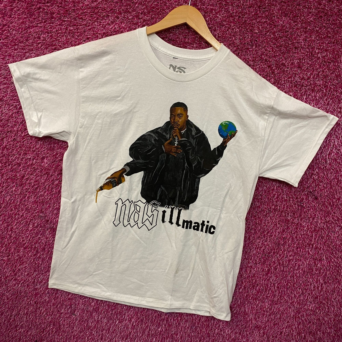 Nas 30 Years of Illmatic Graphic T-Shirt Large