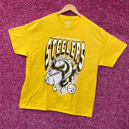 Junk Food Pittsburgh Steelers Football tshirt size Large